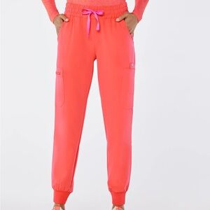 Figs Coral Uman Relaxed Jogger Scrub Pants